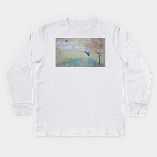 ...and the wind picked up Kids Long Sleeve T-Shirt